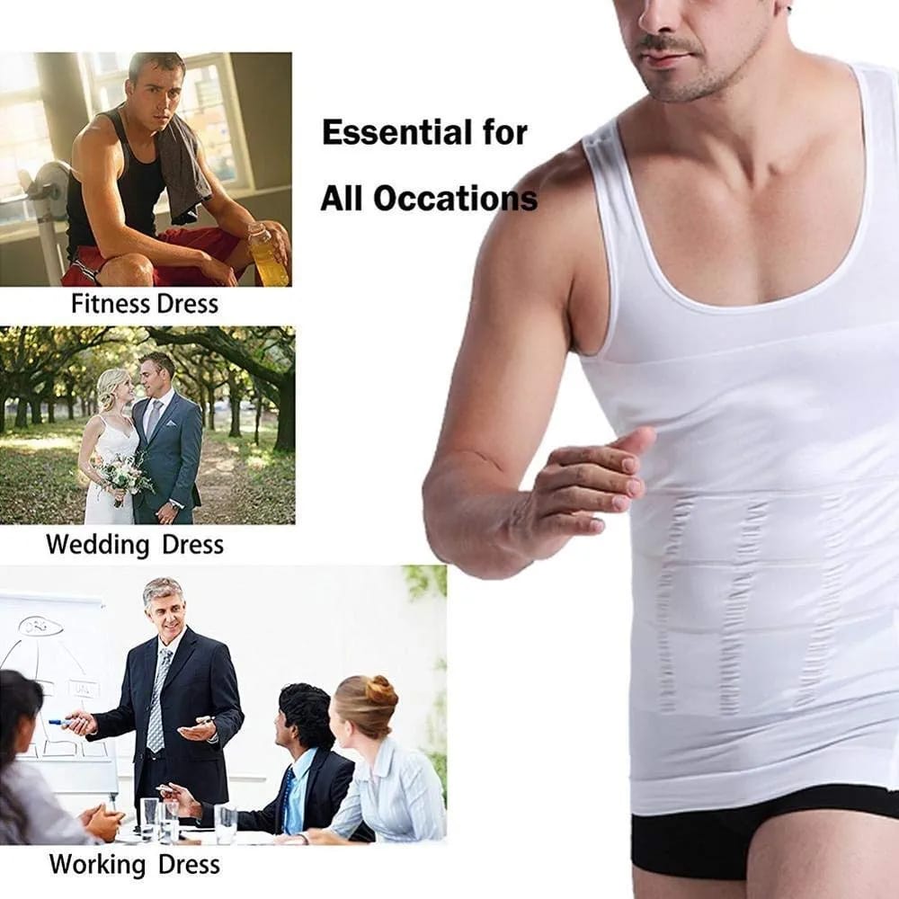 Men Body Shaper Slimming Vest Instead Slim - Apparel Product Designed For Body Shapin
