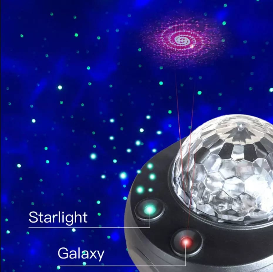 Colorful Starry Sky Galaxy Projector Nightlight Child Bluetooth USB Music Player Star Night Light