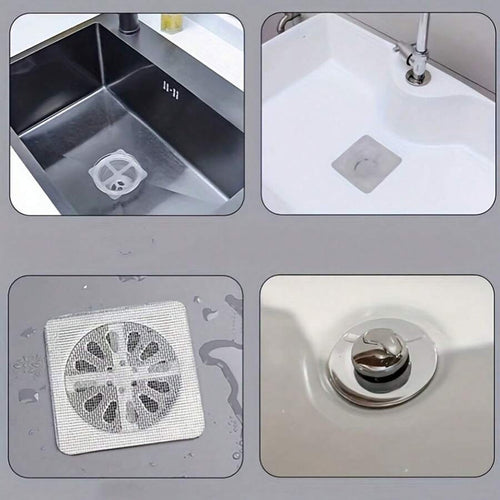 40 Pcs Multifunctional Net Sticker Drainer Net For Bathroom - Kitchen Etc