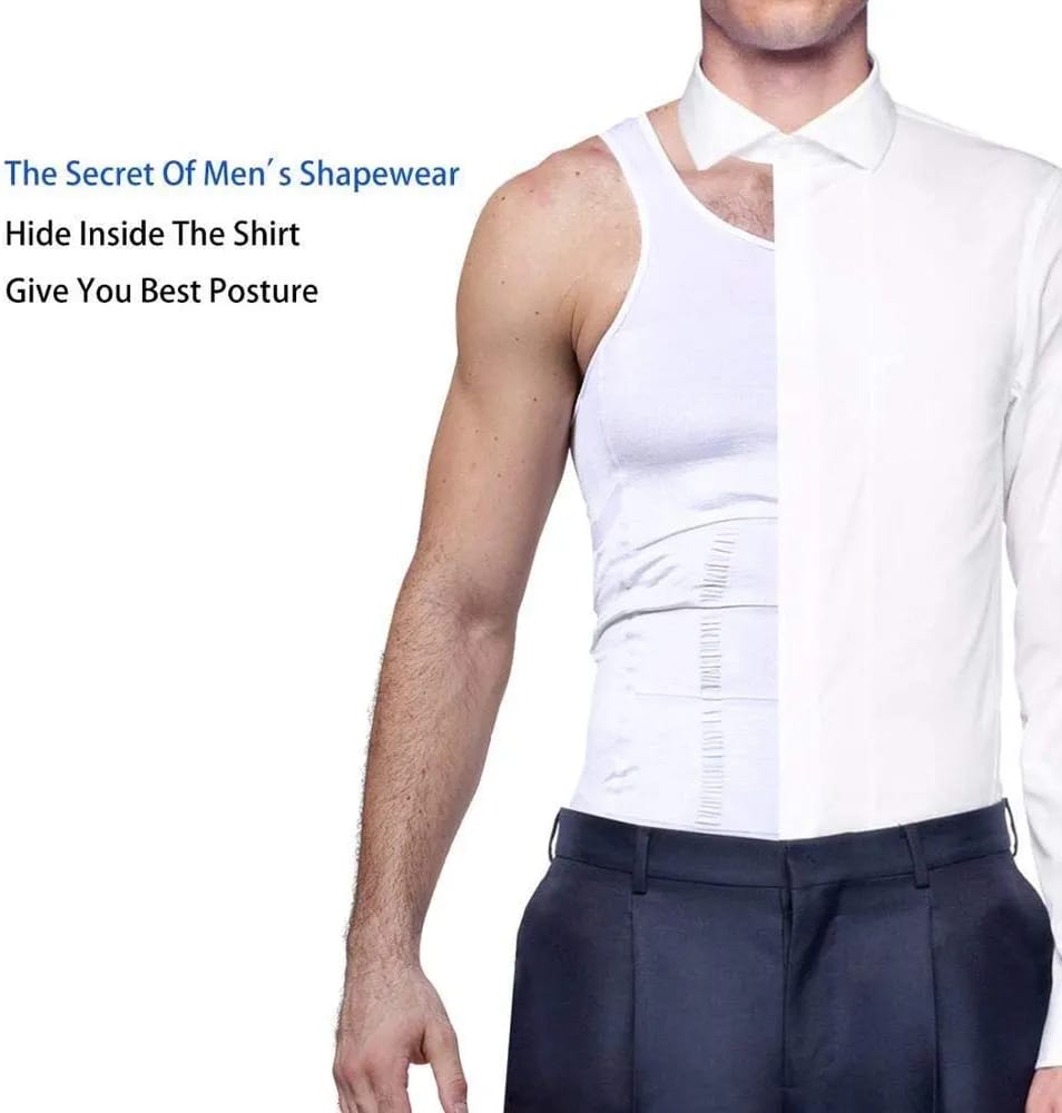 Men Body Shaper Slimming Vest Instead Slim - Apparel Product Designed For Body Shapin