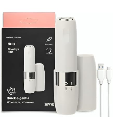 Flawless Mini Painless Hair Remover – Gentle Portable Shaver with Smart Light for Easy Hair Removal