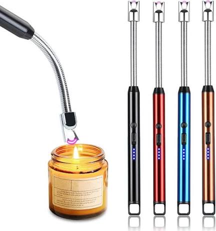Rechargeable Arc Light Metal | Kitchen USB Arc Lighter With Hanging Hook