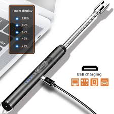 Rechargeable Arc Light Metal | Kitchen USB Arc Lighter With Hanging Hook