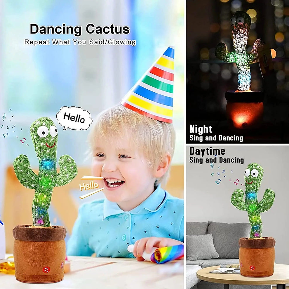 Dancing talking cactus toy with usb charge