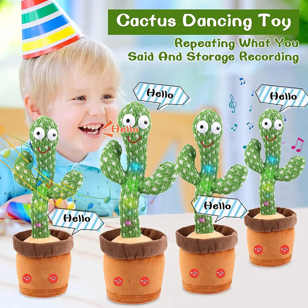 Dancing talking cactus toy with usb charge