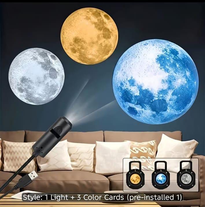 USB Ceiling Moon Earth Projection Atmosphere Light