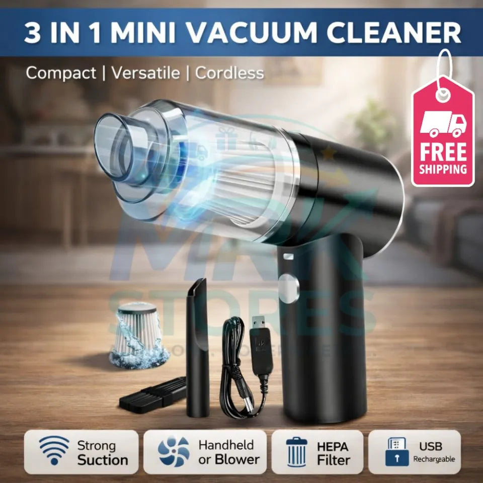 3-in-1 Portable Wireless Vacuum Cleaner